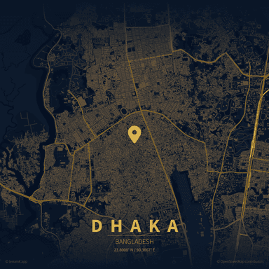 Dhaka, Bangladesh map